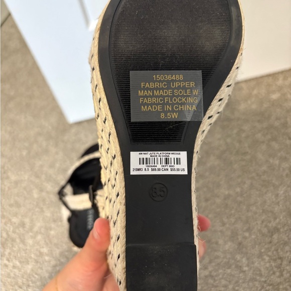 Torrid Natural Jute Espadrilles Platform Wedge SIze 8.5 - Picture 6 of 10